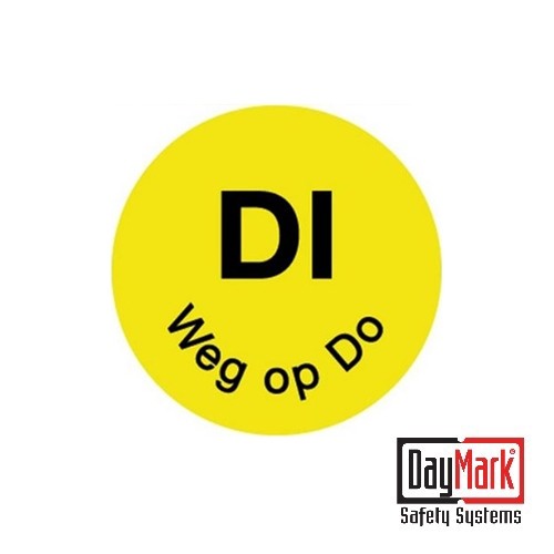 PERMANENTE AUFKLEBER „MON AWAY ON WED“, ROLLE à 1000 STÜCK – DAYMARK