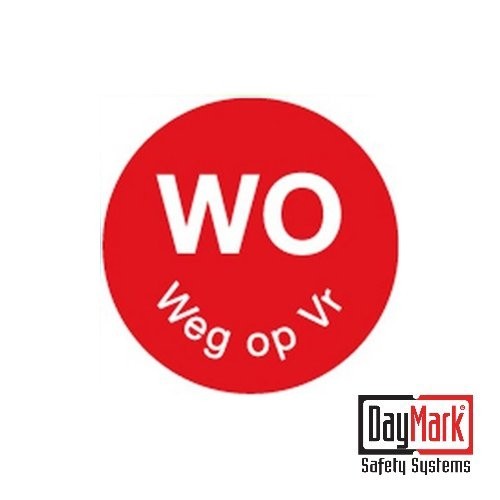 PERMANENT STICKERS 'FR AWAY ON SO' ROLL OF 1000 PIECES - DAYMARK