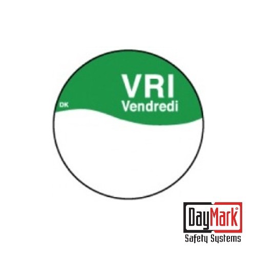 PERMANENTE AUFKLEBER „TUESDAY“ MIT SCHREIBFLÄCHE, ROLLE à 1000 STÜCK – DAYMARK