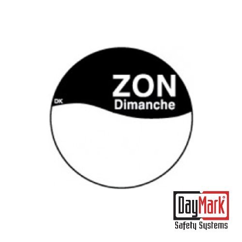 Permanente stickers 'vrijdag' met schrijfvlak rol à 1000 stuks - DayMark