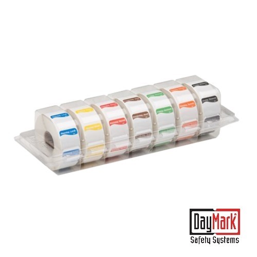 Dispenser met verwijderbare 7 dagen van de week stickers à 1.000 stuks - DayMark
