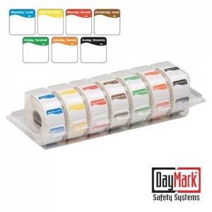 Dispenser met volledig oplosbare 7 dagen van de week stickers met schrijfvlak à 500 stuks - DayMark