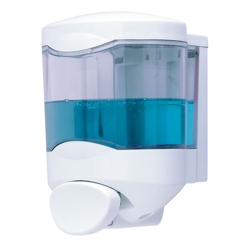 Handspoelbak met kniebediening afm. 48x36cm. HG. 47cm.