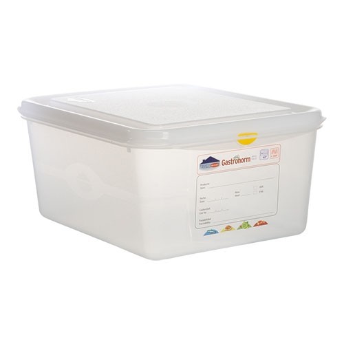 BOÎTE ALIMENTAIRE GASTRONORME AVEC COUVERCLE 1/2-150MM. HERMÉTIQUE PROFOND