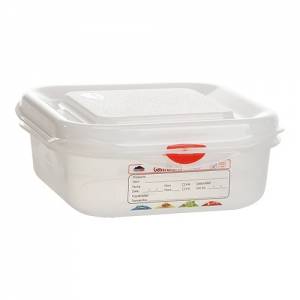 Gastronorm voedseldoos m/deksel 1/6-65mm. diep Hermeticos