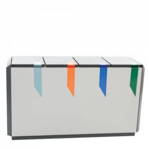 FIRE SAFE WASTE SEPARATION UNIT RECYCLOSTAR 4, DIM. 99.7x45.3x74.5CM.