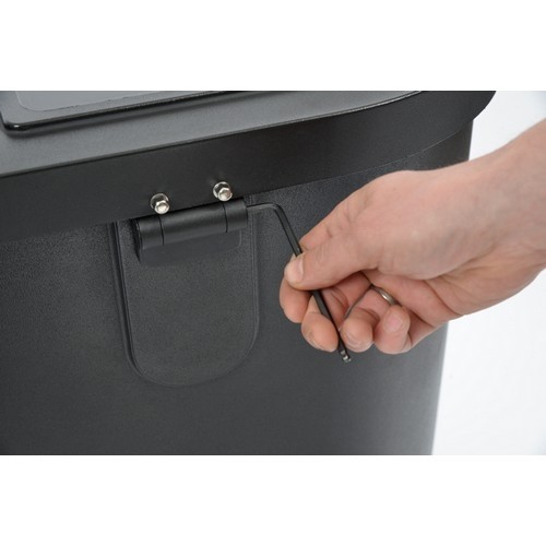 WASTE SEPARATION UNIT FOR 3 WASTE STREAMS: PAPER, PLASTIC, RESIDUAL WASTE DIM. 38.5X110X(H)75.5CM. INH. 3X45LTR. RECYCLED PLASTIC LIGHT GRAY TRIUMPH