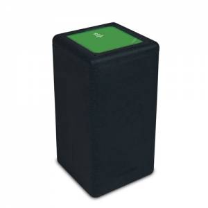 WASTE BIN CIRCULAR ORGANIC BLACK CONT. 65LTR. AFM. 35x35CM. HG. 70CM. BRICKBIN