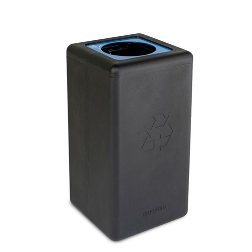 ABFALLBEHÄLTER RUNDPAPIER SCHWARZ INHALT 65LTR. AFM. 35x35CM. HG. 70CM. ZIEGELMülleimer