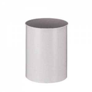 Papierbak rond kleur zwart diam. 26cm. HG. 31cm. inh. 15ltr. metaal