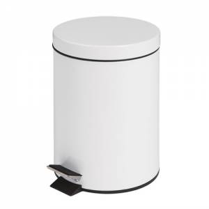 PEDAL BIN CONT. 5LTR. AFM. 20.3X28.4CM. COLOUR WHITE