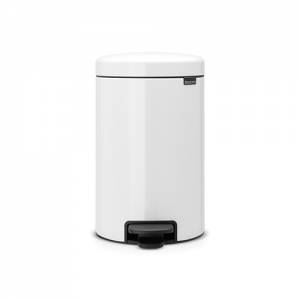 Pedaalemmer NewIcon inh. 20ltr. diam. 26cm. HG. 64cm. kleur wit Brabantia