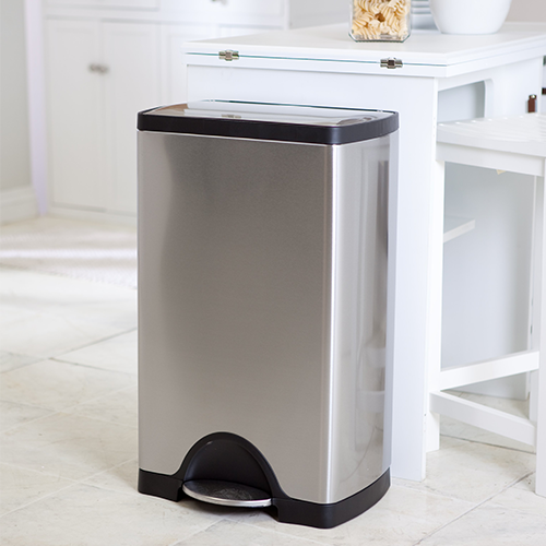 PEDAL BIN CAPACITY 50L. DIMENSIONS 50X33CM. HG 66CM. COLOR MATTE/STAINLESS STEEL SIMPLEHUMAN