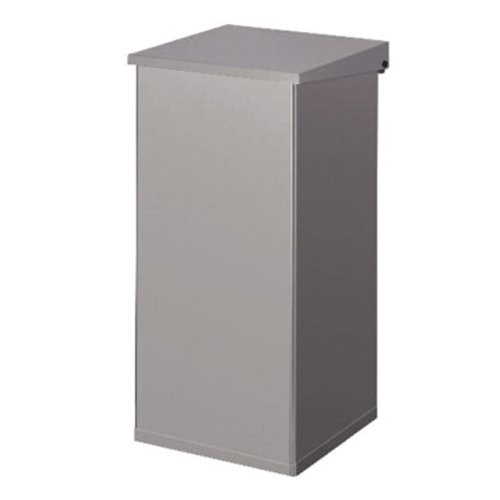 WASTE BIN DIM. 39X39CM. HG. 80CM. INH. 110LTR. COLOR ALUMINUM GRAY CARRO LIFT