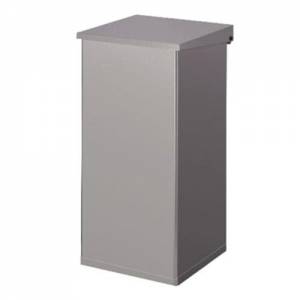 WASTE BIN DIM. 39X39CM. HG. 80CM. INH. 110LTR. COLOR ALUMINUM GRAY CARRO LIFT