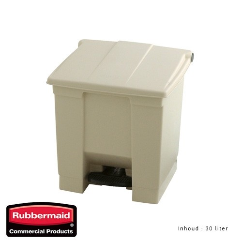 ABFALLBEHÄLTER FARBE BEIGE INHALT. 30LTR. STEP-ON KLASSISCHES RUBBERMAID