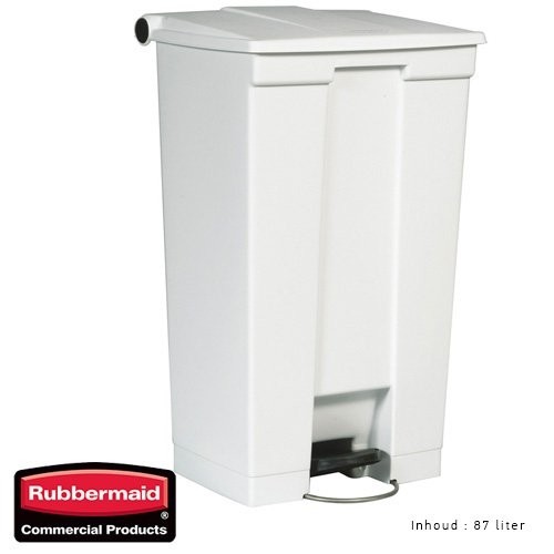 ABFALLBEHÄLTER FARBE WEISS INHALT. 87LTR. STEP-ON KLASSISCHES RUBBERMAID