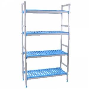 Stellingkast systeem 4-schappen afm. 139x40cm. HG. 175cm. trax