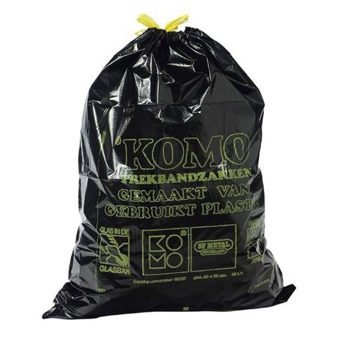 Afvalzakken 300 stuks afm. 60x80cm. KOMO