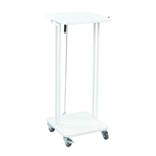 MOBILE WASTE BAG HOLDER 60 LITER WITH COVER COLOR WHITE SAEKKO BOY