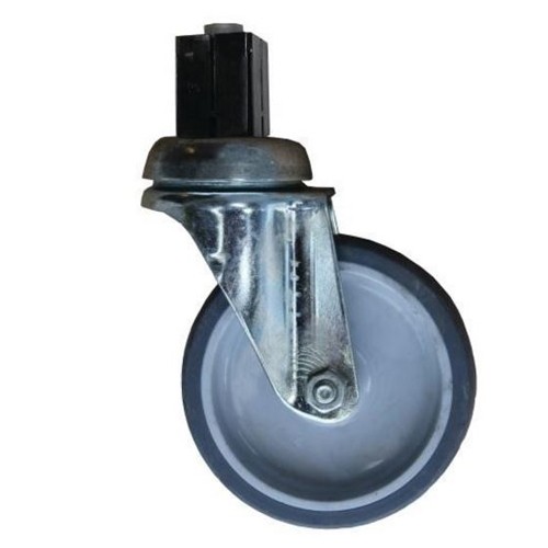 Set van 4 zwenkwielen tbv werktafels rvs