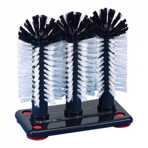 BEER BRUSH PLASTIC 3 PCS. M/SUCTION FEET