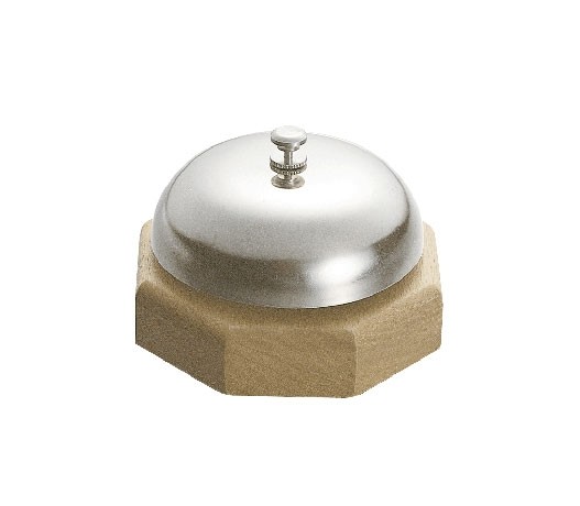 Receptiebel op houten voet