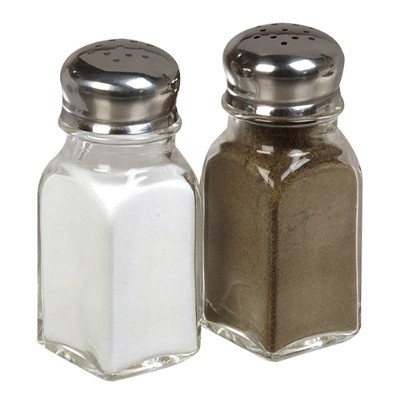 Peper & zoutstrooier set van 2 stuks glas