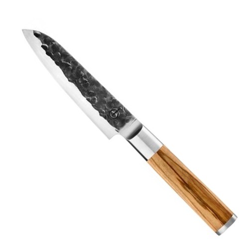 SANTOKUMES DIM. 18CM. OLIVE FORGED STAINLESS STEEL LAGUIOLE STYLE DE VIE
