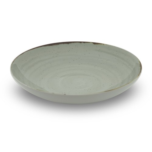 Coupebord diep l diam. 24cm. Saturno Nature kleur taupe