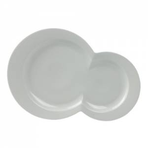 ASSIETTE BUFFET ECLIPSE DIAM. 35CM. COULEUR BLANC NOVA