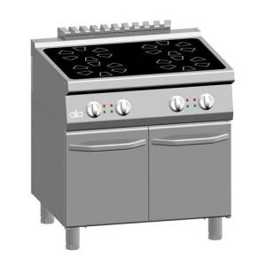 TABLE DE CUISSON INDUCTION 4-ZONES ATA 700 K7-ECI10PP DIM. 80X70X90CM. ATA 400V/20000W