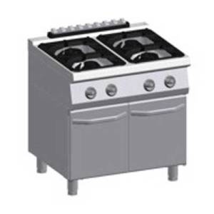 KOCHTISCH GAS 4-BRENN ATA 700 K7-GCU10PP DIM. 80X70X90CM. AN EINER