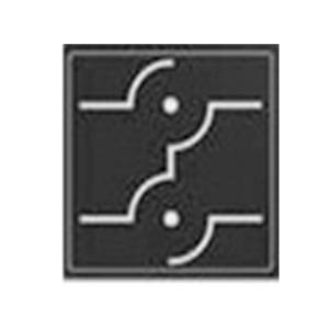 TABLE DE CUISSON À INDUCTION VARIO QUAD 1 FL DIM. 360X360MM. 400V/2X3.5KW MOI