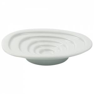 OLIVENSCHALE DIM. 13x10CM. FARBE WEISS ISOLA NOVA