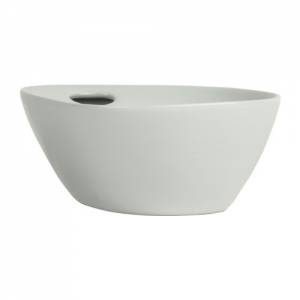 Olijvenschaal 18x13x6cm. kleur wit Isola Nova