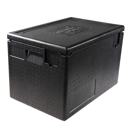 Isoleerbox 1/1 gn 61ltr. afm 600x400x400mm. zwart Thermo Future Box