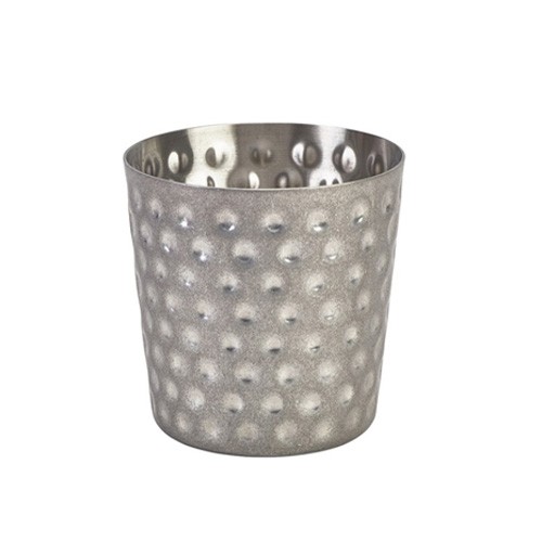 KAPAZITÄT DES PRÄSENTATIONSCONTAINERS 42CL. DURCHM. 8,5 cm. VINTAGE GEHÄMMERT