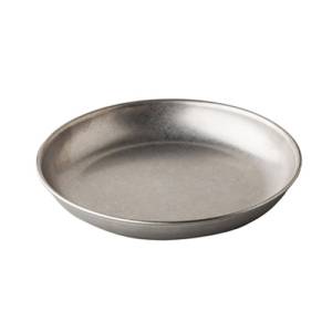 DIAM. PLANCHE 25CM. ACIER INOXYDABLE ANCIEN