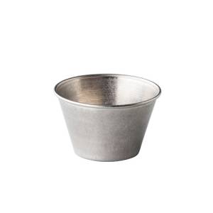 RAMEKIN DURCHM. 6,2 cm. INH. 80 ml. VINTAGE-EDELSTAHL