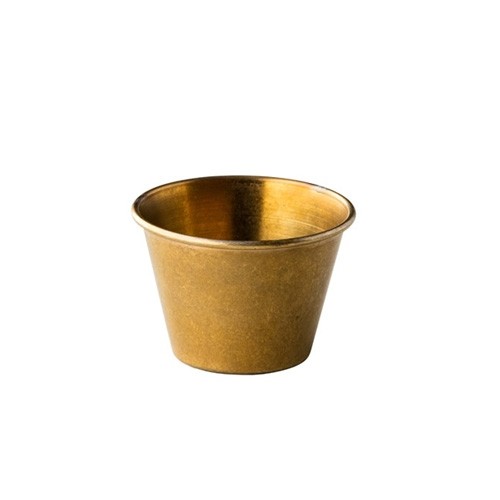 RAMEKIN DIAM. 6.2CM. INH. 80ML. VINTAGE STAINLESS STEEL GOLD