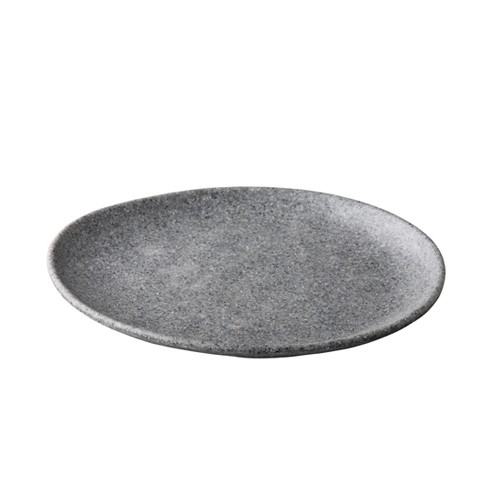 Bord diam. 23cm. organisch melamine pebble gray