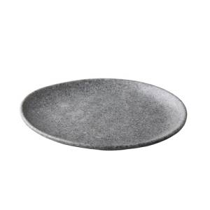 Bord diam. 23cm. organisch melamine pebble gray