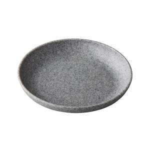 Bord diam. 21,5cm. organisch melamine pebble gray