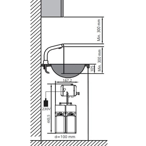 SENSORVENTIL PURE 230V TYP 211-101/150-170/01 ECHTERMANN