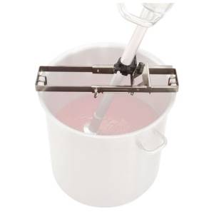 PFANNENUNTERSTÜTZ VERSTELLBAR FÜR PFANNEN VON 85 BIS 130 CM. ROBOTERCOUPÉ AUS EDELSTAHL