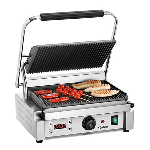 Contactgrill Panini 1RDIG afm. 410x400x200mm. 230v/2,2kw Bartscher