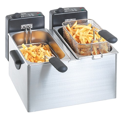 KAPAZITÄT DER FRITEUSE MINI III 2X4LTR. AFM. 400X540X280MM. 2X230V/4,4KW BARTSCHER