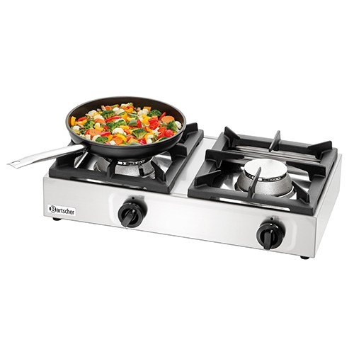 GASKOCHER 2K1100-N ABM. 660X350X170MM. GAS/11KW BARTSCHER