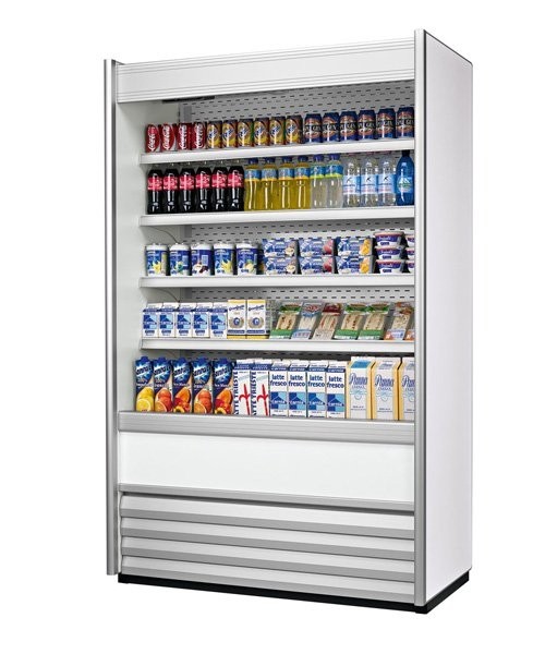 Wandkoeling Alaska Slim 150 kleur rvs afm. 151x70x199,8cm. 230v/1410w Fogal